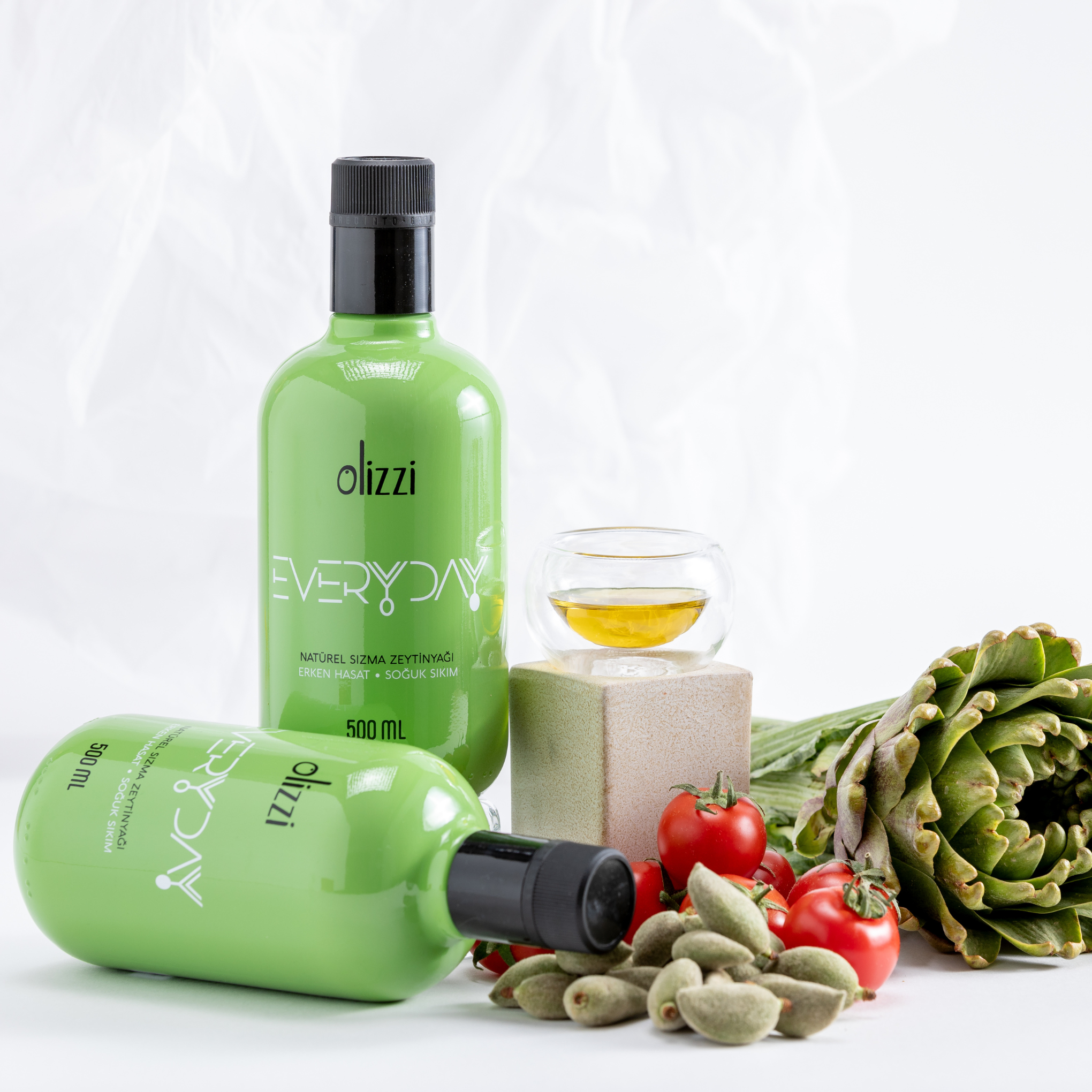 Olizzi Everyday Extra Virgin Olive Oil, Award Winner, Early Harvest, Cold Pressed 3.4 FL OZ