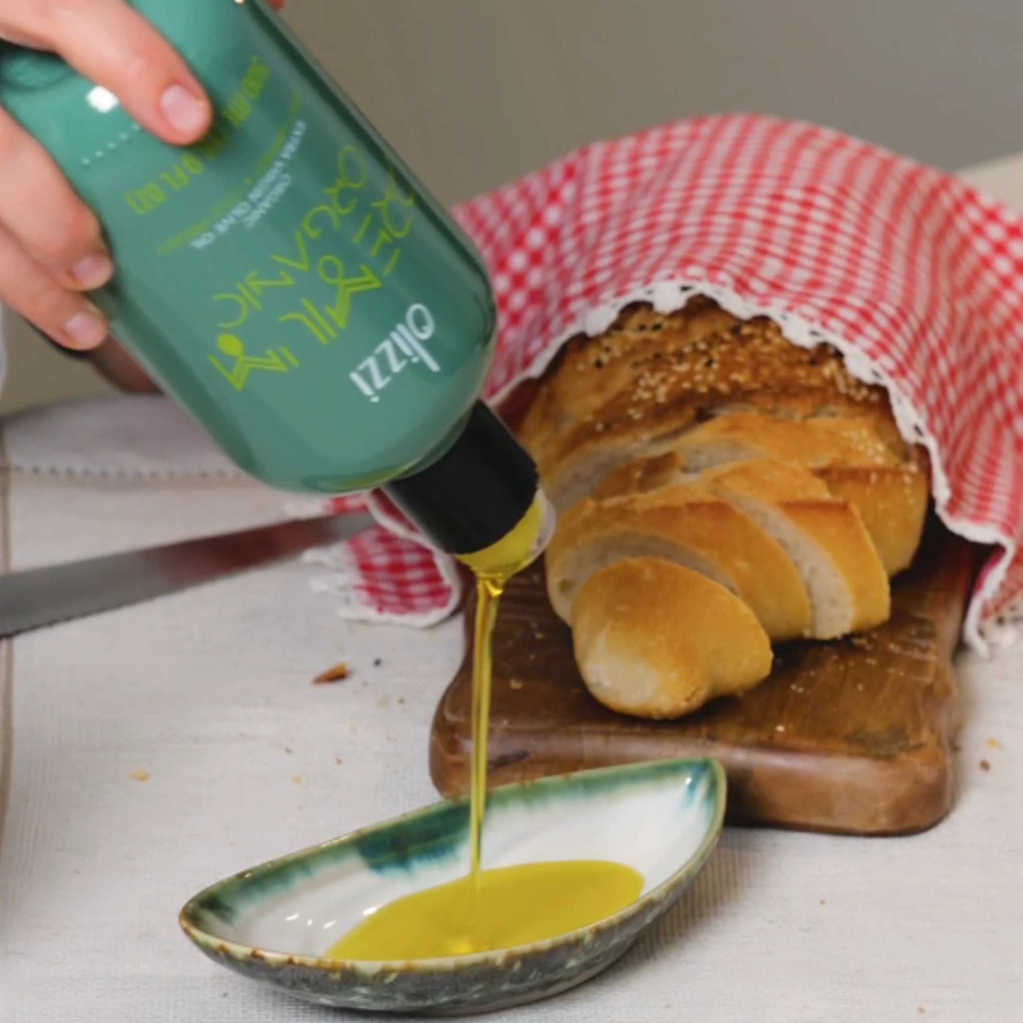 Olizzi Premium Organic Extra Virgin Olive Oil, Award Winner, Early Harvest, Cold Pressed 16.9 FL OZ