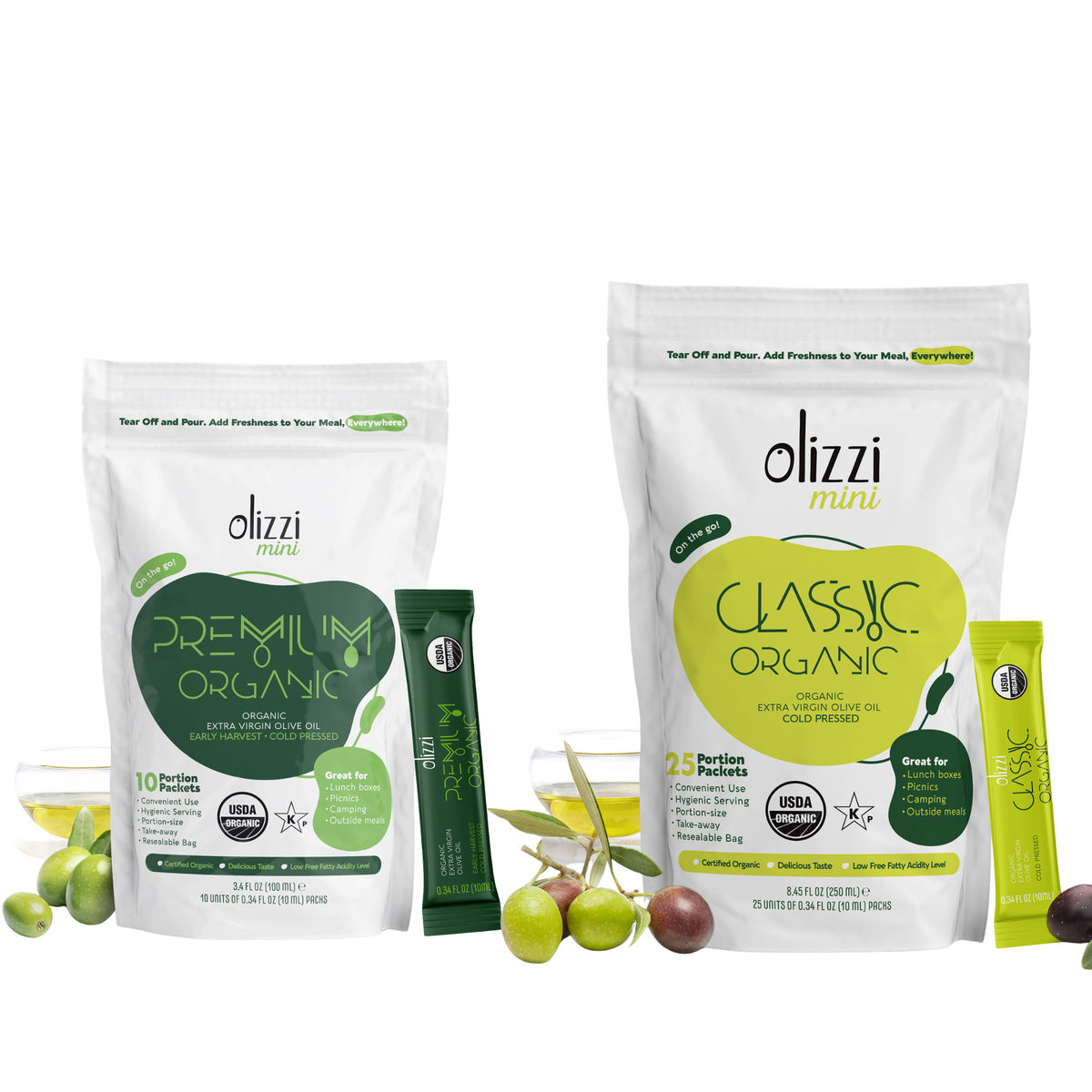 Olizzi Travellers Olive Oil Kit – 10 Premium + 25 Classic