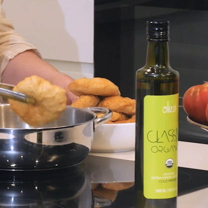 Olizzi Classic Organic Extra Virgin Olive Oil 16.9 FL OZ - Cold Pressed, New Harvest, Hand Picked, USDA Organic, Kosher, Smooth and Delicate EVOO, Salad Dressing, Aceite de Oliva